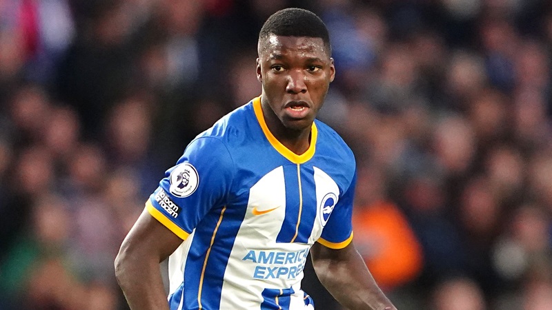 Moises Caicedo trong màu áo của Brighton